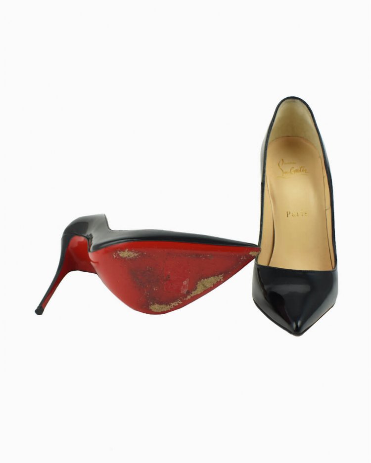 Sapato Louboutin original So Kate 120 verniz preto feminino